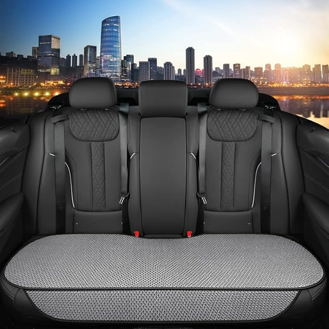 Auto Newer Breathable Universal Four Seasons Car Seat Covers, Luxury Include Front Car Seat Protector and RearCar Seat Cushio
