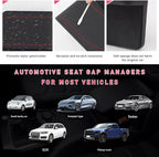 Car Seat Gap Filler with Cup Holder Expander, Automotive Front Seat Storage with Cup Holder, Console Seat Gap Filler Storage Box for Mug Bottle Keys, Car Accessories (Driver Side)