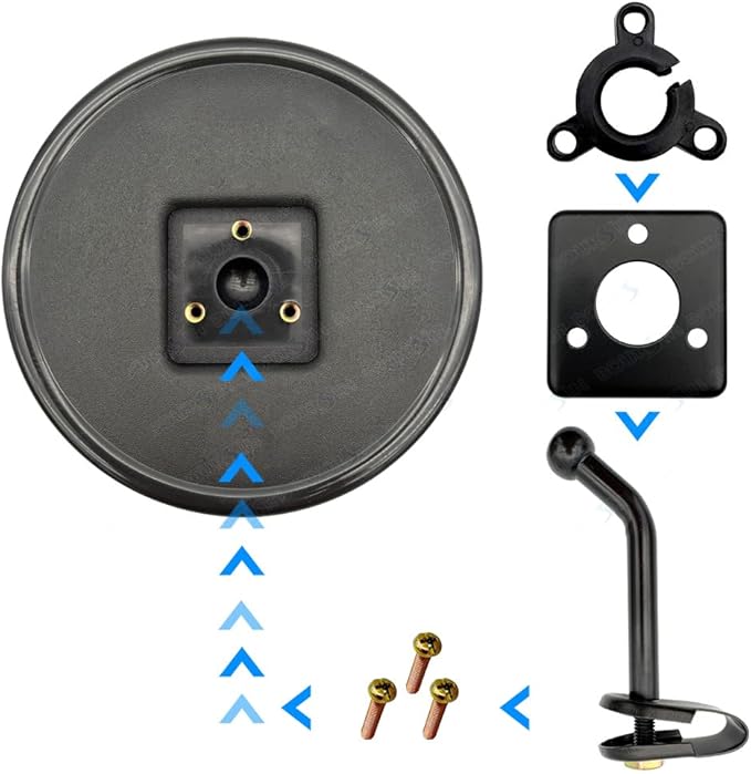 5.7 Inch Convex Round Mirror Blind Spot For Isuzu Mitsubishi Fuso Truck Bus Atv Utv Tractor Room Adjustable Bracket 2 Pcs