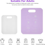 2pcs Shirt Folding Boards for Adults Boy Girl Clothing Folding Tool for Easy Laundry Portable Folder for Organizing Shirts an