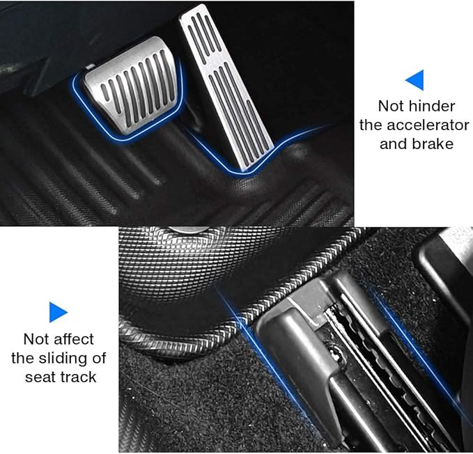 KUST Floor Mats for 2013-2020 Ford Fusion/Lincoln MKZ, All Weather Protection 2 Row Floor Liners Set Black Non-Slip
