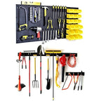 WallPeg Pegboard Wall Organizer (PK-160) - Garden Tools Storage - Hand Tool Organizer - Pegboard Bins for Parts Storage and O