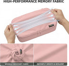 4 Piece Compression Packing Cubes for 3–7 Day Travel, Lightweight Travel Organizers with Breathable Mesh, Double-Zipper Packi