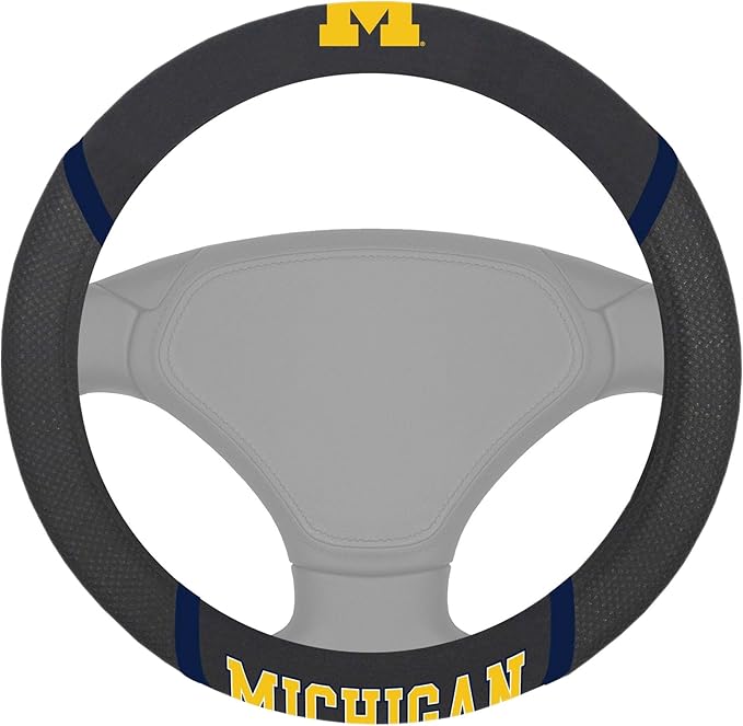 FANMATS NCAA Unisex-Adult Embroidered Steering Wheel Cover