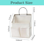 2 Pack Wall Hanging Storage Basket,Wall Hanging Organizer Bags with Pockets, Wall organizer Storage for Dormitory Bathroom Be