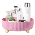 Anyoifax Makeup Perfume Organizer Tray 360 Degree Rotating Lazy Susan Skincare Lotion Organizer Spinning Cosmetics Storage fo