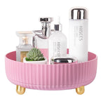 Anyoifax Makeup Perfume Organizer Tray 360 Degree Rotating Lazy Susan Skincare Lotion Organizer Spinning Cosmetics Storage fo