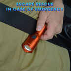 Small RGBW Flashlight Rechargeable with 12 Volt Car Cigarette Lighter & USB C for Auto Vehicles Emergency, Car Escape, Outdoo