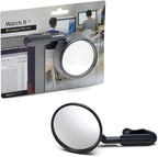 Peleg Design Watch-It – Monitor Mirror, Clip-On Cubicle, Computer Rear-View mirror, Convex for Personal Safety or Security, Cabinet Desk Rear-View Monitors Blind Spot