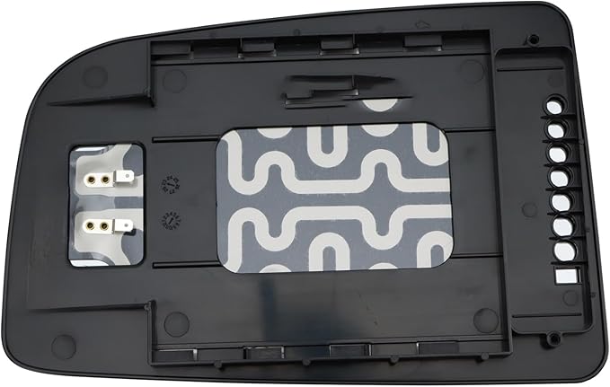 TRQ Driver Side Upper Mirror Glass Heated Snap-On Compatible with 2007-2009 Dodge Sprinter 2500 3500, 2010-2021 Mercedes-Benz