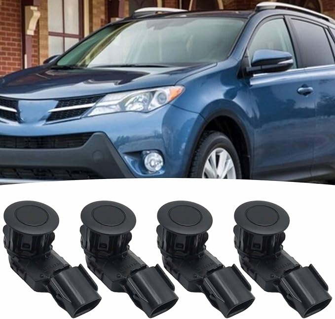 1 or 4Pcs 89341-0C010 Reverse Backup Parking Assist Sensor Replacement for Toyota RAV4 2014-2018, Replacement for Tacoma 2015-2022, Tundra 2014-2021 Replace 89341-0C020 (4)
