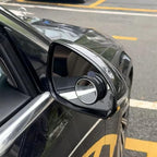 2pc Car Blind Spot Rearview Mirror 2-inch Reusable Circular High-Definition Glass Convex 360° Wide-Angle Side Rearview Mirror with Suction Cup for SUV & Truck Universal Type Black - Blindspotmirrors
