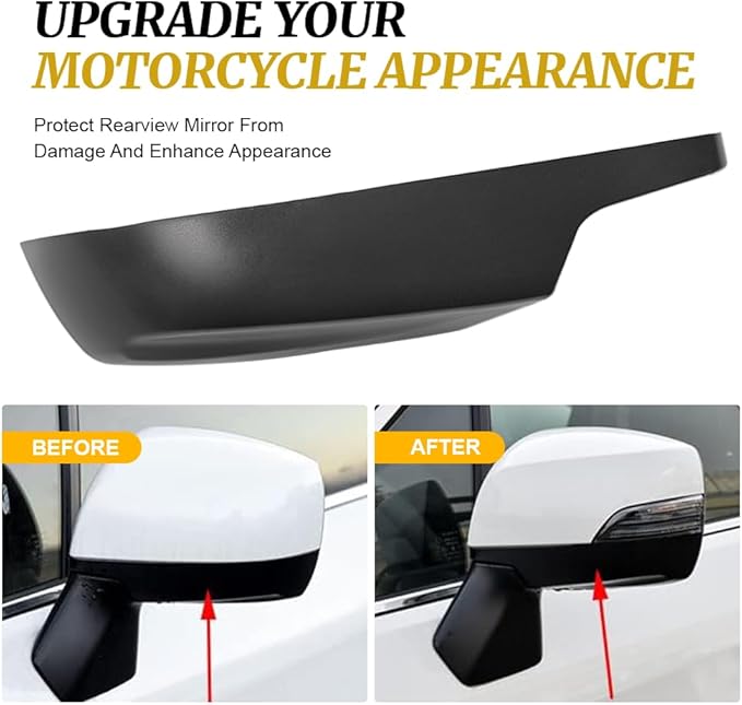 Three T Car Auto Right Side Rearview Mirror Lower Cover Cap Trim for Subaru Crosstrek 2013-2014,Impreza 2012-2014,Forester 2014-2018,Legacy 2013-2014,Outback 2013-2014,Passenger Side