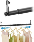 VIPEK Expandable Closet Rod with Hook Suitable for 15"-24" Wire Shelf Clothes Rack Adjustable Metal Heavy Duty Hanging Rod Ex