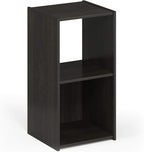 Furinno Pelli Cubic Storage Cabinet, 2x1, Espresso