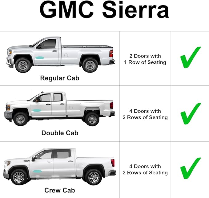 YelloPro Auto Rear Tailgate Window Sunshade Custom Fit for 2019 2020 2021 2022 2023 2024 2025 2026 GMC Sierra 1500 2500HD 3500HD, UV Reflector Sun Protection Accessories (NOT for Sliding Window)