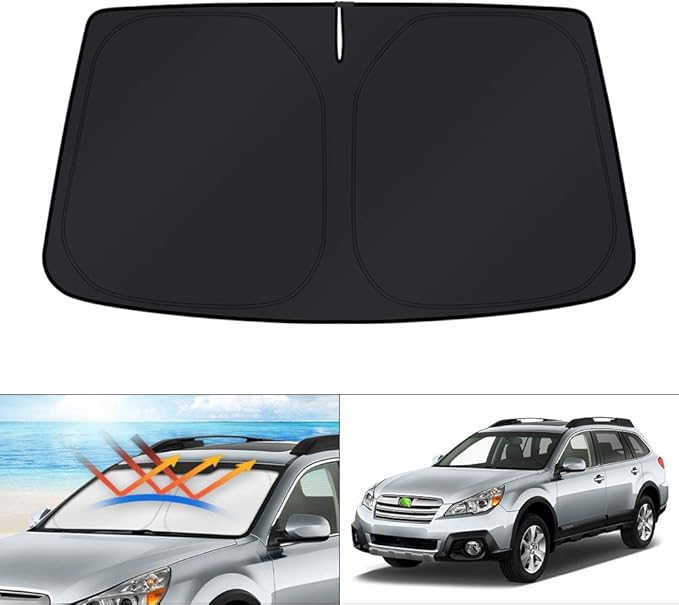 KUST Windshield Sun Shade for 2010-2014 & 2020-2025 Subaru Outback Wagon Accessories 4 Layers Custom Fit Sunshade Sun Protector Foldable Block UV Rays Keep Car Cooler
