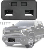 Front License Plate Frame Compatible with Chevy Silverado 2500 3500 HD 2024 2025, Bumper License Frame Holder Mounting Bracke