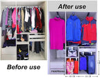 Clothes Rail, Extendable Steel Closet Rod for Pants and Clothing Storage, Adjustable Hanger Rail, Space Saving Design,500mm