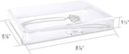 Frebeauty Extra Large Acrylic Jewelry Box for Women 5 Layers Clear Jewelry Organizer Velvet Earring Box with 5 Drawers Rings 