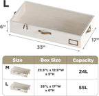 Underbed Storage Box with Storage Basket