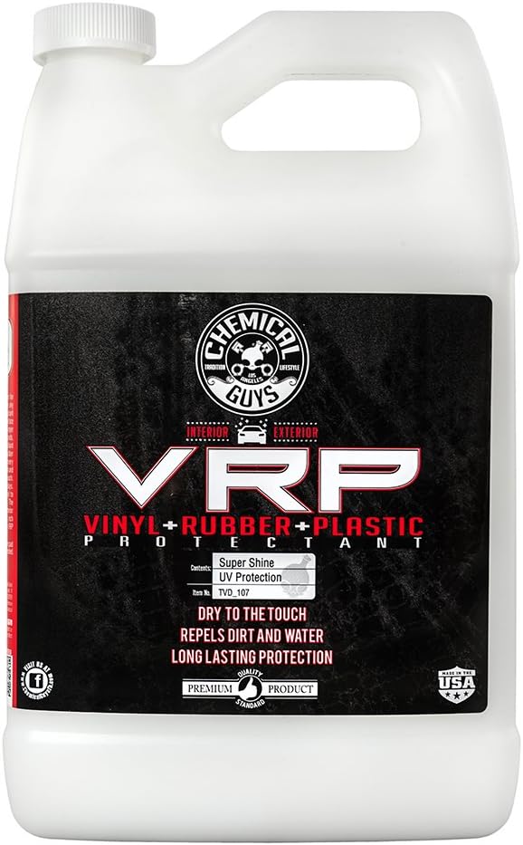 Chemical Guys VRP Vinyl, Rubber, and Plastic Dressing - Tire Dressing, Non-Greasy, Dry-to-the-Touch Shine for Tires, Trim, an
