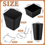 Jinei 12 Pcs Pegboard Bins and Cups with Hooks and Loops Peg Assortment Organizer Accessories Various Tool Organizer Pegboard