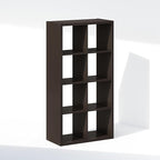 Furinno Simple Cube Storage Organizer, 8-Cube Display Shelf, Open Back Shelving Unit, Storage Shelves, Extra Thick Frame, for