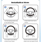 Car Steering Wheel Cover for BMW X3 X5 X7 3 5 Series 328i 528i 535i 530i 540i 320i 330i 325i X1 X2 X4 X6 1 2 4 6 7 8 Series e90 e60 f30 Accessories, 2026 Leather Black (Red Blue)