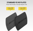 Scosche MPLT54T-2PKBP0 MagicMount Replacement Plate Kit for Magnetic Car Phone Mount Holder, Metal Plates w/Extra Strength Hold for Smartphone, Tablet, Magnet Cell Phone Stand & Phone Case, Pack of 2
