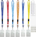 DAYUMKOU 6 Set Cruise Luggage Tags with Detachable Cruise Lanyard for Ship Cards Include Hooks, Luggage Tag Holders for Carni