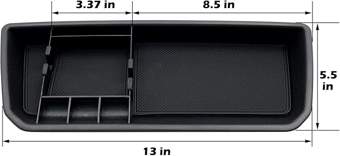 Center Console Organizer fit for VW Atlas and Cross Sport 2018 2019 2020 2021 2022 2023 Interior Storage Box Accessories (Not fit for 2024)
