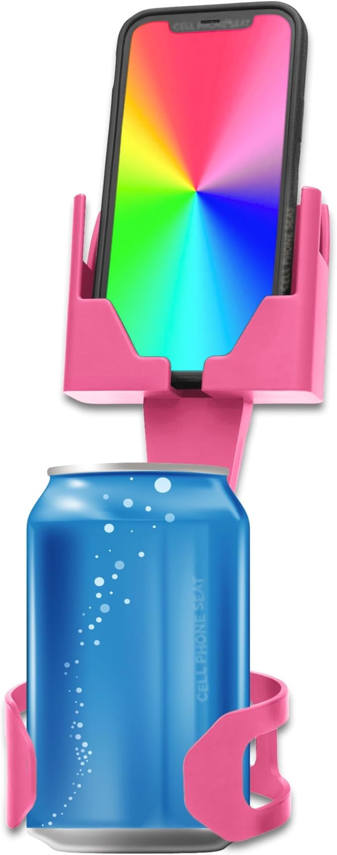 Cup Holder Phone Holder Mount for Car - Universal Adjustable Expander Cradle Hands-Free Driving - Compatible with All Smartphones Car Mount for iPhone Samsung Google Android Mobile Accessories Pink