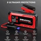 Car Battery Jump Starter Portable, 7000A Peak Battery (for 10.0L Gas or Up to 9.0L Diesel),Portable Booster Power Pack,LCD