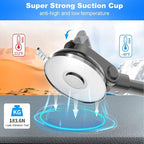 Carplay Mount for Car, Strong Suction Cup Windshield Dash Mount for Carplay Screen, 13 Inches Flexible Gooseneck Arm Dashboard Car Monitor Holder for Apple and Android Carplays