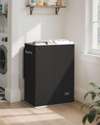 SOLEDI Laundry Hamper with Lid 130L Large & Tall Collapsible Laundry Basket, Clothes Hamper with Bag Removable Easy to Carry,
