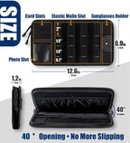 Semi-Rigid Car Sun Visor Organizer, Molle Panel Vehicle Storage with Zipper Pouch for Tactical Gears, Fits Cars, SUVs & Trucks