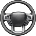 MEWANT DIY Steering Wheel Cover for Ford F150 F250 F350 F450 Expedition 2018-2021 Customize by Genuine Leather Suede