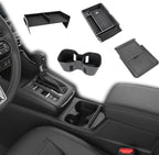 4PCS Center Console Organizer Compatible with 2023 2024 2025 2026 Honda CRV Secondary Box Insert Divider Armrest Storage Tray Hidden Storage Tray Cup Holder Interior Accessories