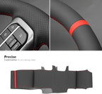 MEWANT Steering Wheel Covers for Ford F-150 2021-2023 / F-150 Lightning 2022-2023 Hand-Stitched F150 Steering Wheel Wrap