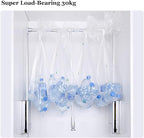 Pull Out Clothes Rail Extendable Pull Out Closet Rod - Adjustable Clothing Organizer Holder, Shock-Absorbing Buffer Pull-Down