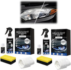 Automotive Headlight Restoration Kit: Fast & Easy Car Headlight Cleaner for Oxidized, Yellowed Headlamps - Refurbishing Fluid