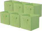 ShellKingdom Storage Bins, Foldable Fabric Storage Cubes And Cloth Storage Organizer Drawer For Closet And Toys Storage, 6 Pa