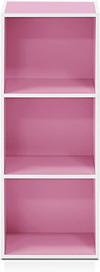 Furinno LUDER Book Shelf, 3-Cube Bookshelf, Bookcase with Open Shelves, 9.3 x 12 x 31.5, Easy Assembly, for Living Room, Bedr
