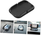 Car -Slip Mat, Multifunctional Rubber Non-Slip Dashboard Mat, Black, Medium, Holds Smartphones, Mapping, Universal Fit