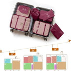 Packing Cubes for Travel - 8 Set Luggage Organizer Bags for Family, Mesh Breathable Travel Packing Cubes for Suitcases Durabl