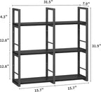Wall Shelves, 31.5 Inch Floating Shelves for Books and Home Decor, Large Wood Wall Mounted Shelves for Office Bedroom Laundry