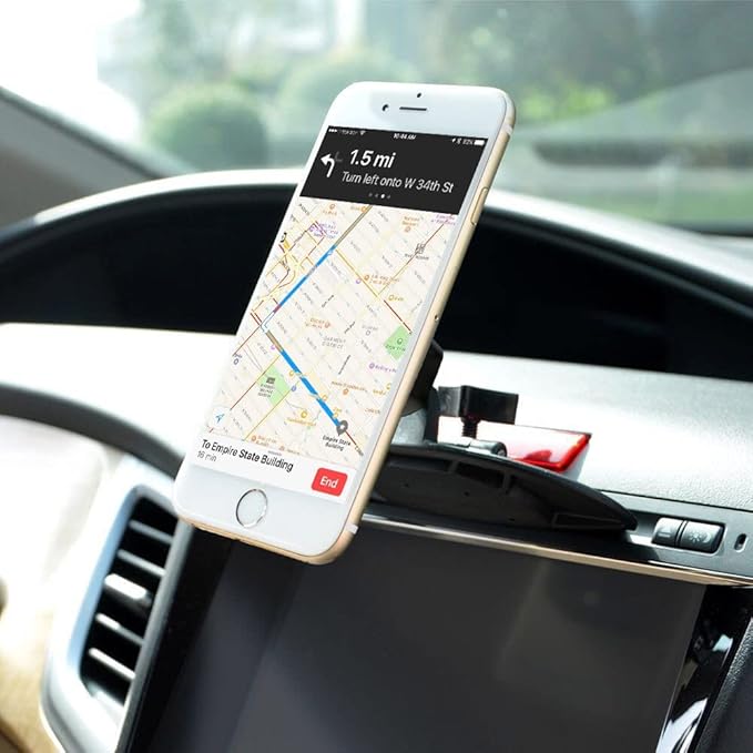Magnetic Universal CD Slot Phone Holder, CD Slot Strong Magnet Car Phone Mount Compatible Smartphones