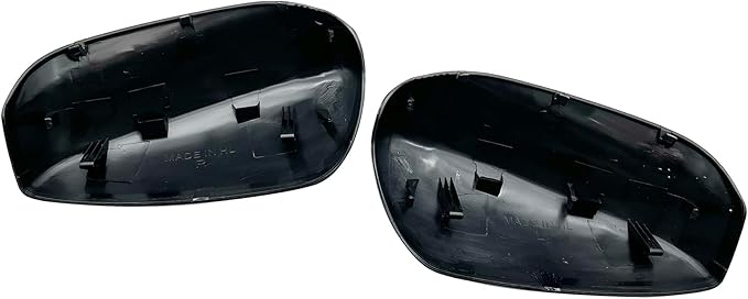 Pair Side Mirror Cover Cap Fit For Honda Accord 2008 2009 2010 2011 2012 LH+RH Door Side Exterior Rearview Back Sight Mirror Cover Shell Replacement,Clip-on Slot Type