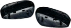 Pair Side Mirror Cover Cap Fit For Honda Accord 2008 2009 2010 2011 2012 LH+RH Door Side Exterior Rearview Back Sight Mirror Cover Shell Replacement,Clip-on Slot Type